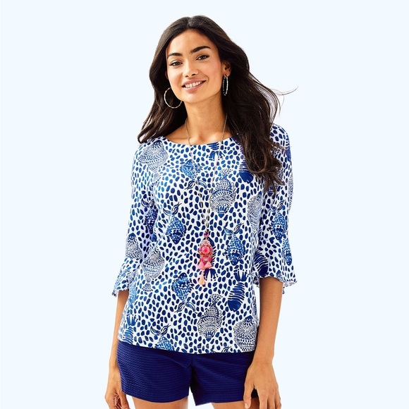 Lilly Pulitzer Fontaine Top - Picture 1 of 7